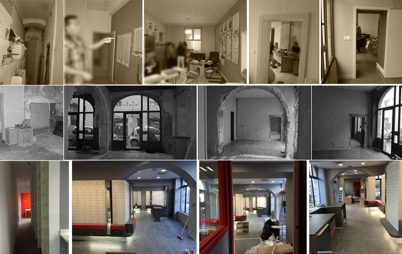 creation conception magasin optique arbois par nayla pallard design