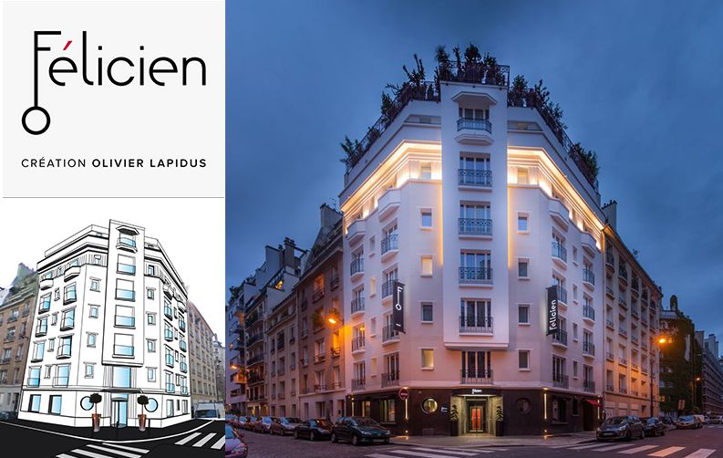 Hôtel Félicien, APS pour Olivier Lapidus